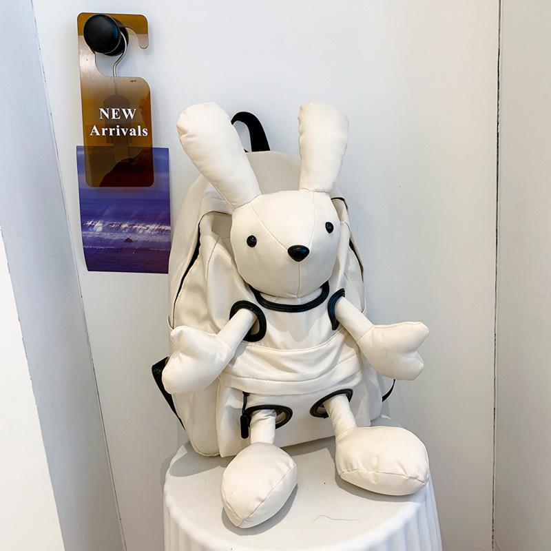 2024 Yaz Öğrenciler için Sevimli Tavşan Naylon Sırt Çantası - Günlük Moda Çanta