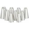 Endo Shoji TKG Pastry Tip Set for Pastry Bags, 12-Cut Flower Shape, 9-Piece Set, Stainless Steel, Rust-Resistant and Hygienic, Convenient and Value-Pa