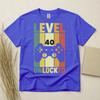 Level 40 Unlocked 40th Birthday T Shirt Custom Year Gift Gildan Heavy Cotton Tee