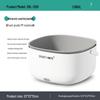 Multifunctional Ultrasonic Vegetable & Fruit Washer with Large Capacity Basin and Drain Basket