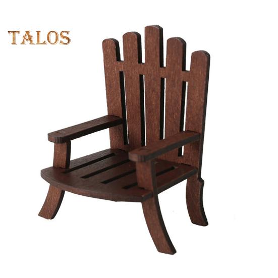 

Миниатюрный пляжный стул 1:12/1:16 масштабных декоративных моделей из дерева, миниатюрный стул, фигурка, кукольный домик, дизайн интерьера, аксессуары кофейный