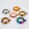 3.5oz Portable Flagon Whiskey Vodka Wine Pot Hip Flask 304 SS bracelet ring  small Alcohol Drinking Bottle outdoor tools
