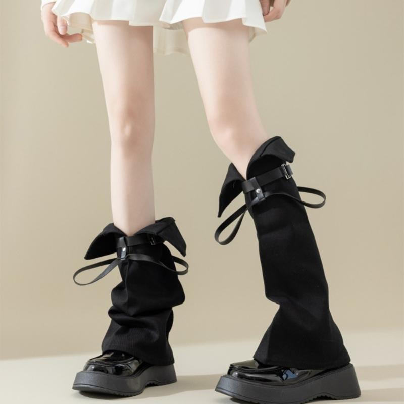 Subkultur Beinstulpen für Damen Mädchen Y2K Beinstulpen Süße Coole Lange Socken Gothic Harajuku Beinwärmer Kniehohe Socken