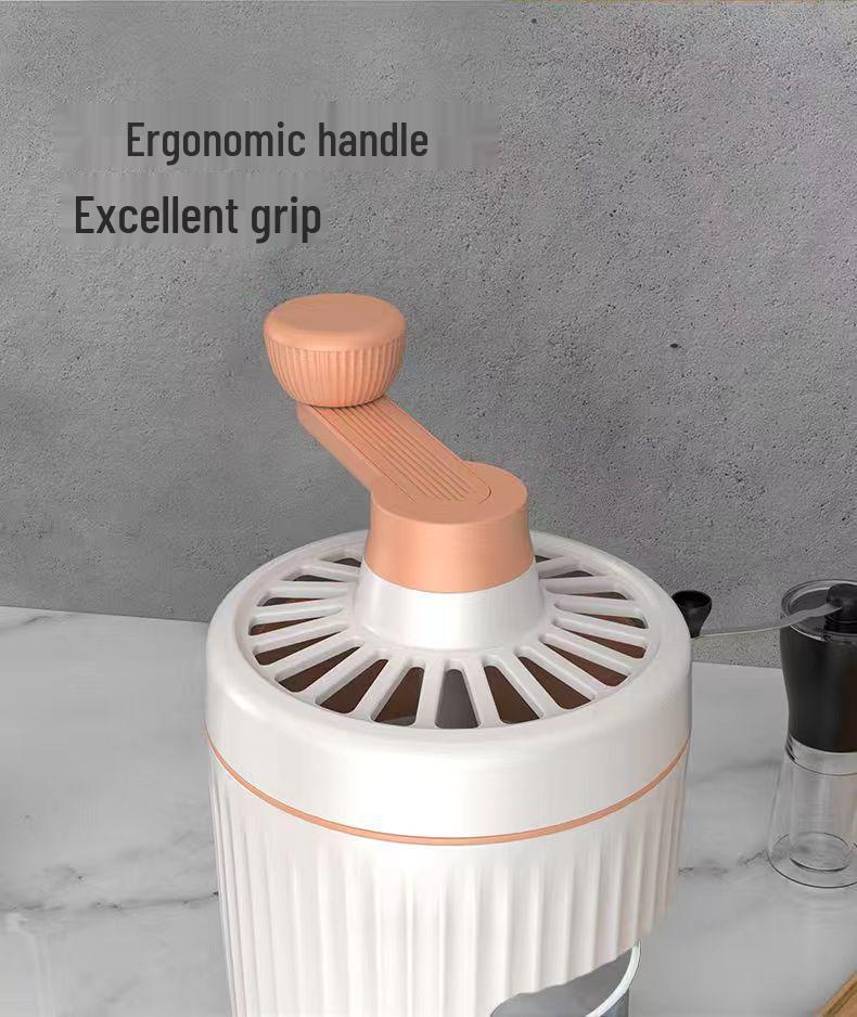 Portable Hand-Crank Ice Shaver: Mini Smoothie Maker & Manual Ice Crusher for Home Kitchens