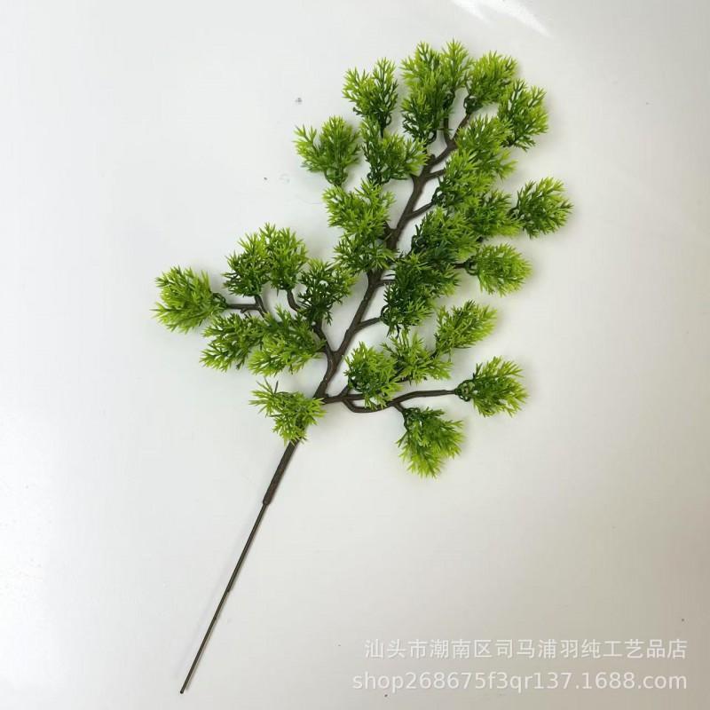 Artificial Juniper Pine Branch With Needle Leaves Indoor Outdoor Decorative Bonsai Landscape Arrangement