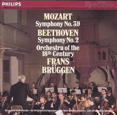 CD LUDWIG VAN BEETHOVEN, WOLFGAG AMADE - Mozart: Symphony No.39; Beethoven:  4223892 Philips 1989 US Classical Used