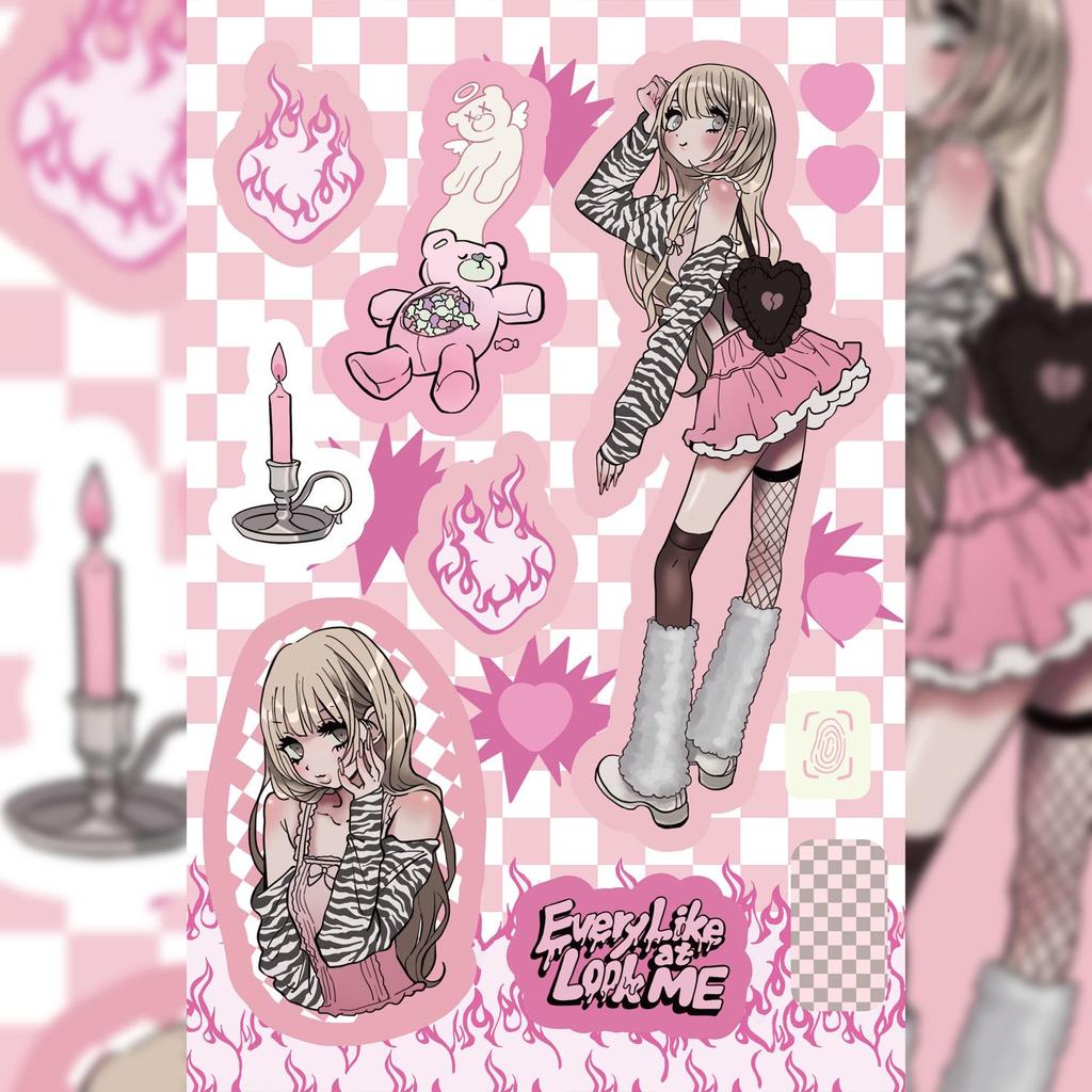 Korean Domi Character Stickers for Journals & DIY Phone Cases