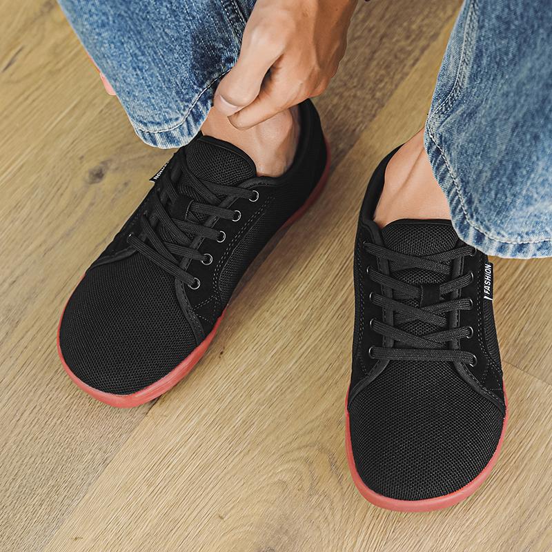 TUINANLE Széles lábujjú cipők Minimalista mezítlábas cipők Unisex Hálós Lélegző Alkalmi Férfi Cipő Kényelmes Kültéri Séta Sport
