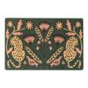 American retro high-end home floor mat, door blanket, porch foot pad, silk ring, dirt-resistant, washable and cutting carpet