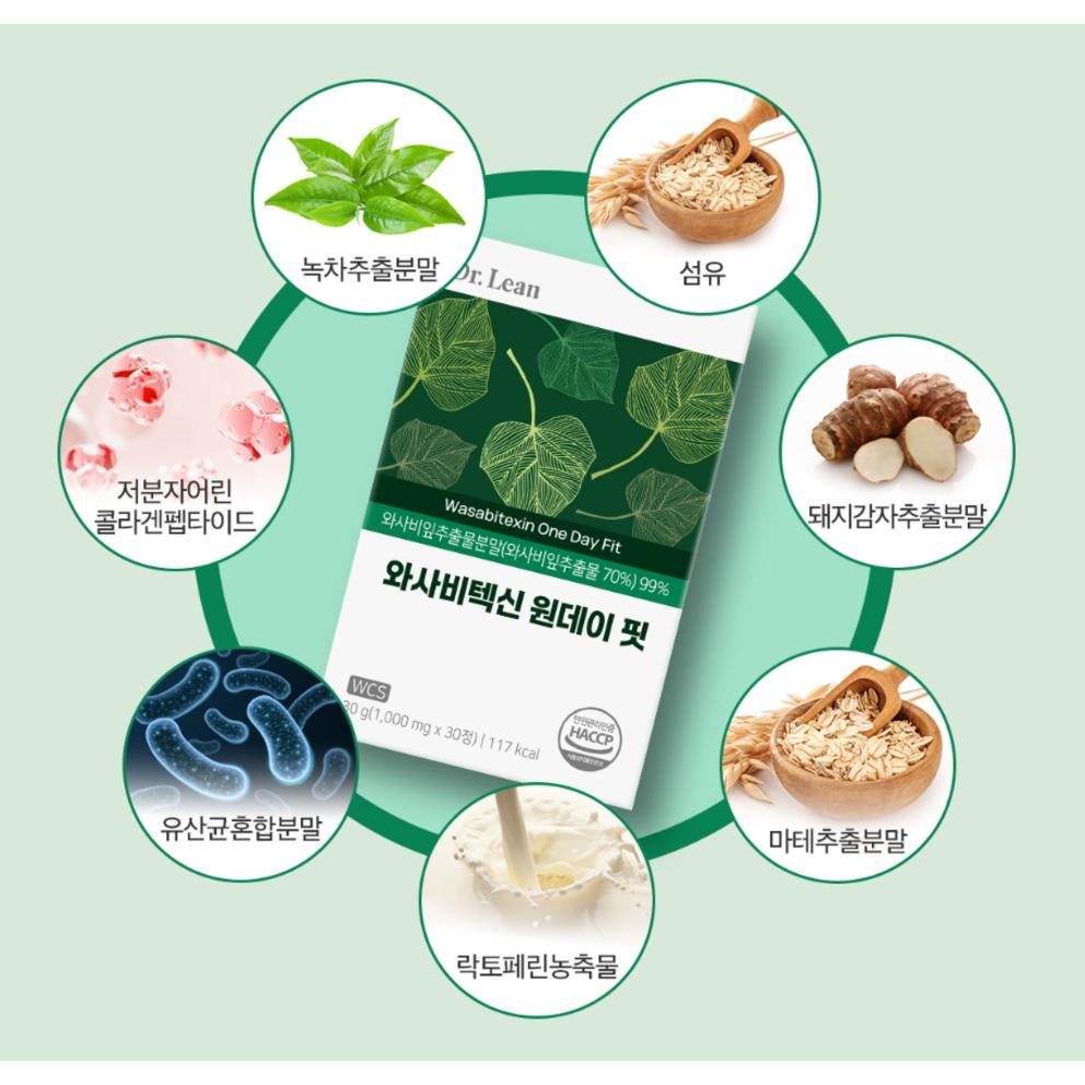 Dr.Rin Wasabi Texin One Day Fit, 30 Tablets, Pack of 2