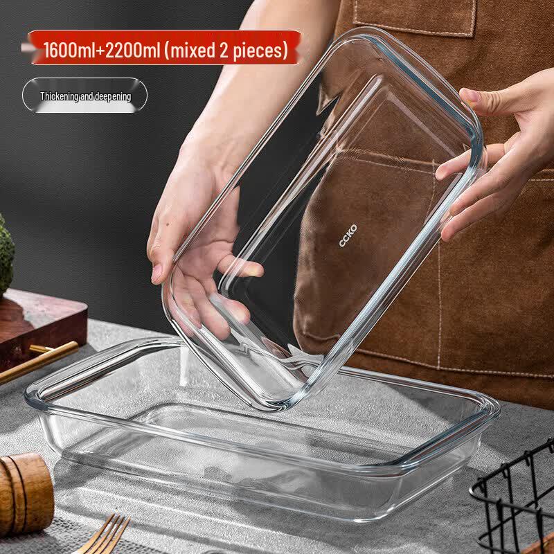 Qiwei Heat-Resistant Glass Bowl with Lid