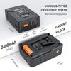 ZGCINE USB 50 Wh Camera PD 65W Charger with BP for Broadcast LED BMPCC 4K and ZCAM V-Mount Type-C Charger, Carry-On Compatible, (3400mAh / 14.8V),