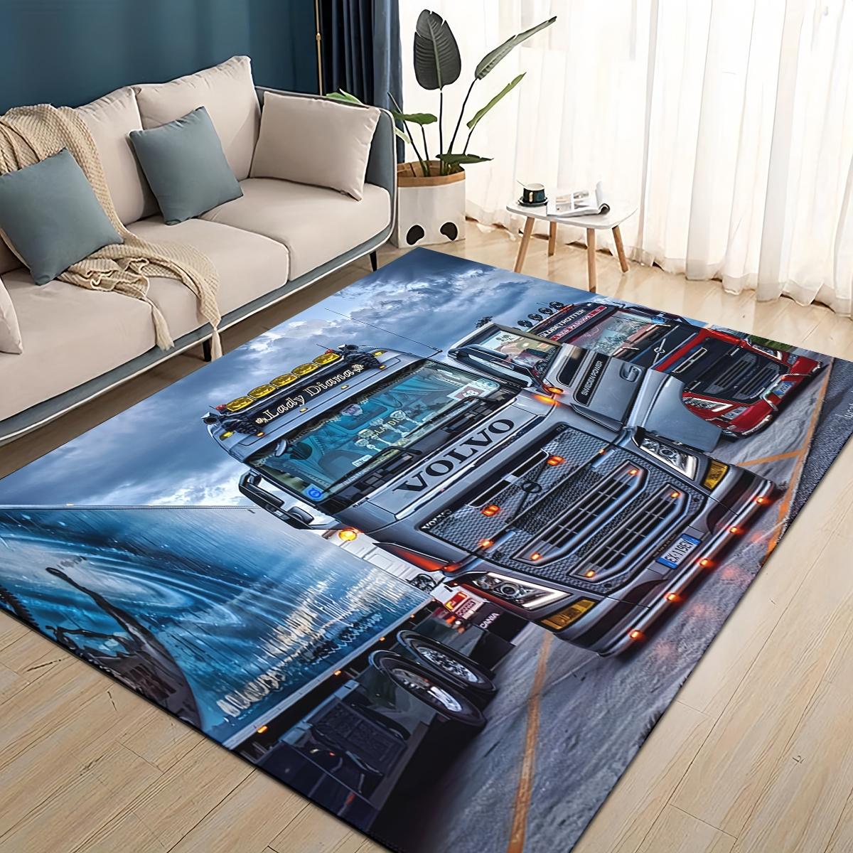 

27 Style New Volvo Cargo Trucks Lorry Car Motorcycle Rug Carpet for Living Room Bedroom Home Decor,kid Non-slip for Sofa Doormat 40x60cm( 15x23in )