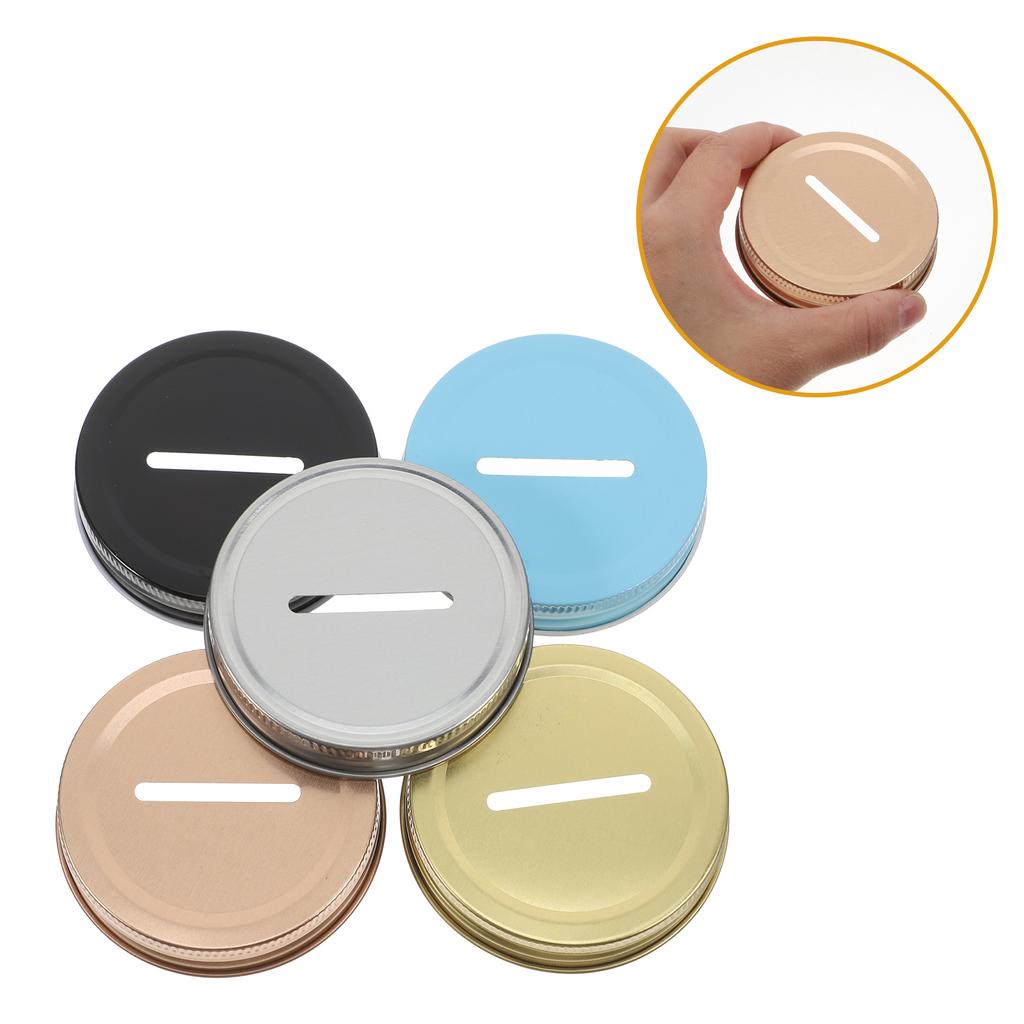 20 Pcs Childrens Water Bottle Mason Piggy Bank Lid Jar Covers for Home Canning Lids Sealing Leakproof