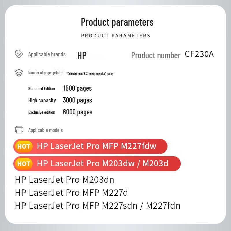 Compatible Toner Cartridge & Drum Unit for HP LaserJet Pro M227 Series