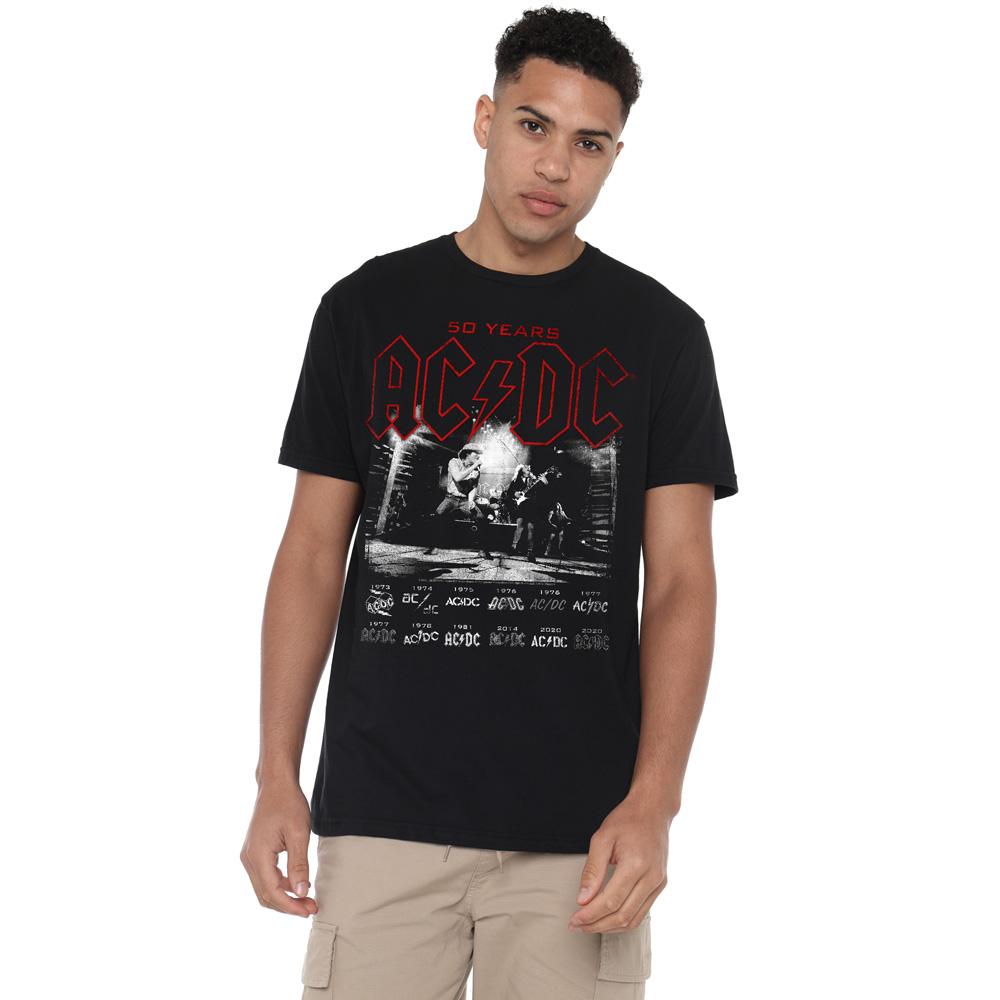 AC/DC Mens Logo Stack T-Shirt