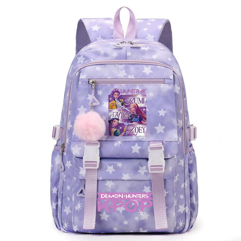 Zaino per Scuola Cartone Animato Kpop Studente Grande Capacità Zaino Ragazza Zaino Scolastico
