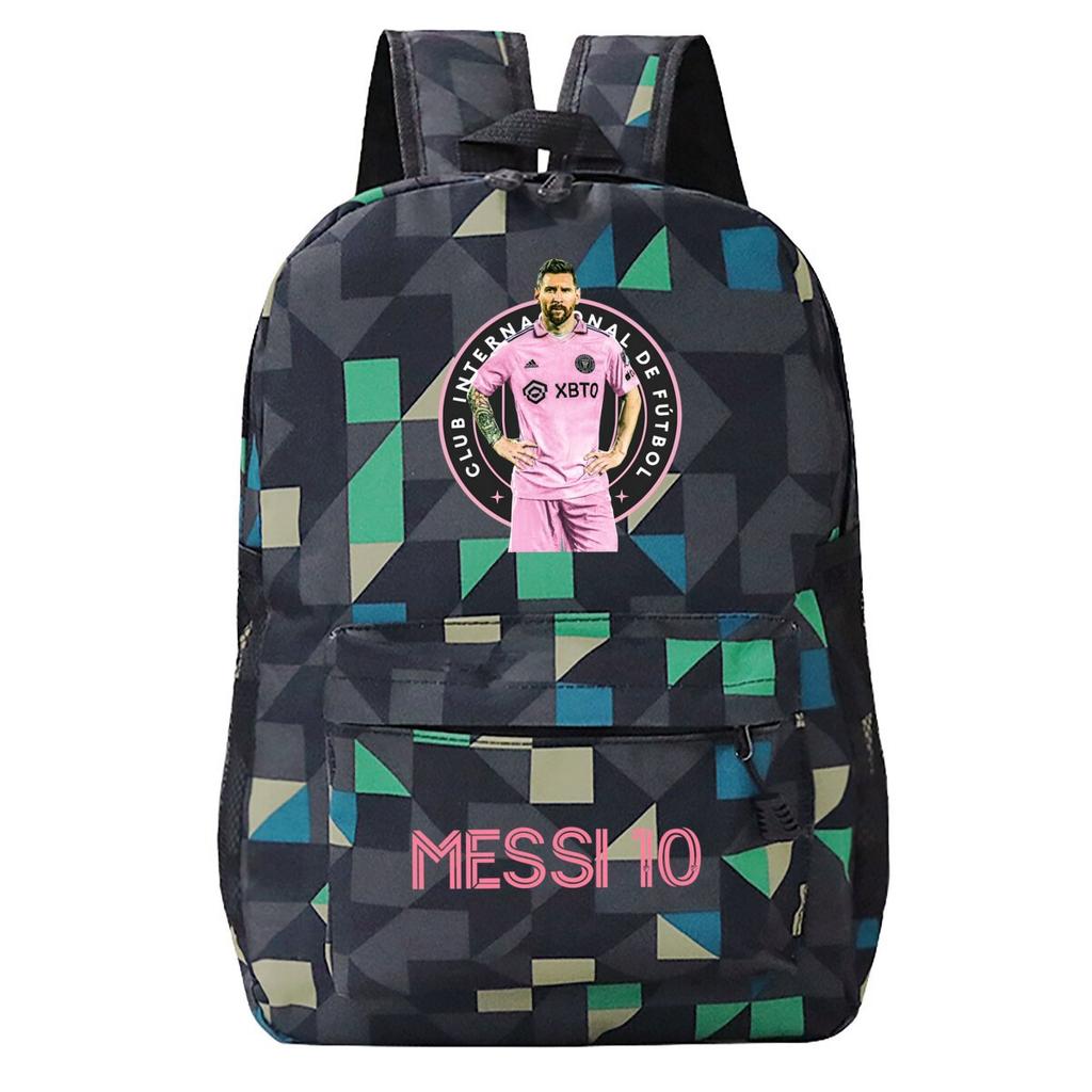 Football Printed Student Backpack Multifunctional Usb Interface Large Capacity Leisure Travel Backpack
