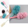Ergonomic Long Handle Back Shower Brush With Mesh Loofah For Deep Cleansing And Skin Care