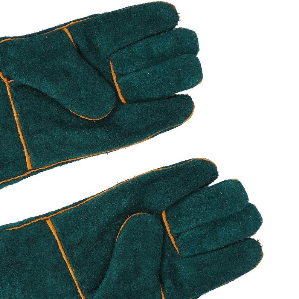 2 pcs Thickened Layer Pet Protective Gloves Long Sleeve Scratch Tough Mitts Wild Animal Contact