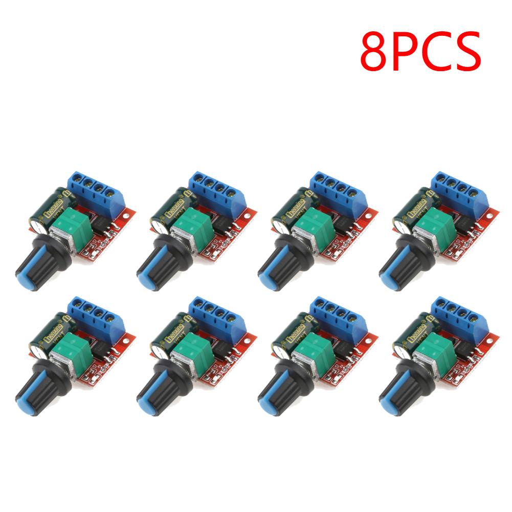 3-10pc 5A 90W PWM 12V DC Motor Speed Controller Module DC-DC 4.5V-35V Low Voltage Motor Speed Controller Adjustable Drive Module