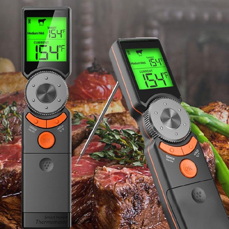 LCD Digital Probes Oven Thermometer Kitchen Cooking Food Temperature Measurement