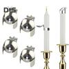 4Pcs/Set Automatic Candle Extinguisher Metal Shell Candle Wick Flame Snuffer Clip Adjustable Ring Putting Out Candle Stopper Candle Accessories
