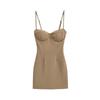 Spicy Girl Strapless Dress: Women's Sexy Slim Fit Bodycon with Bra Pad