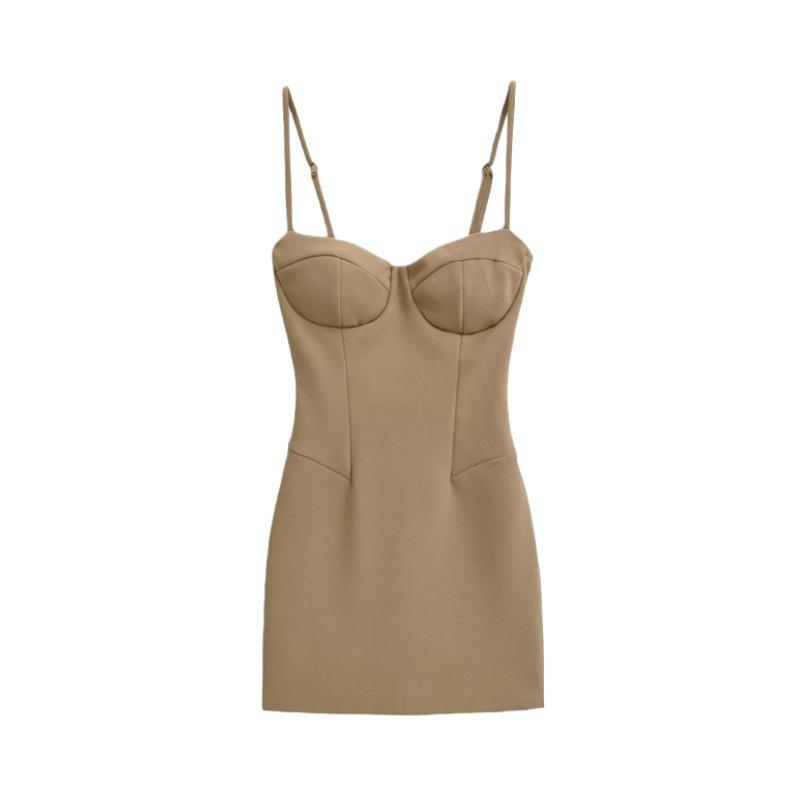 Spicy Girl Strapless Dress: Women's Sexy Slim Fit Bodycon with Bra Pad