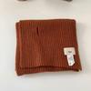 Warm scarf Autumn and winter versatile solid color thickened Korean niche designer scarf Simple versatile couple scarf