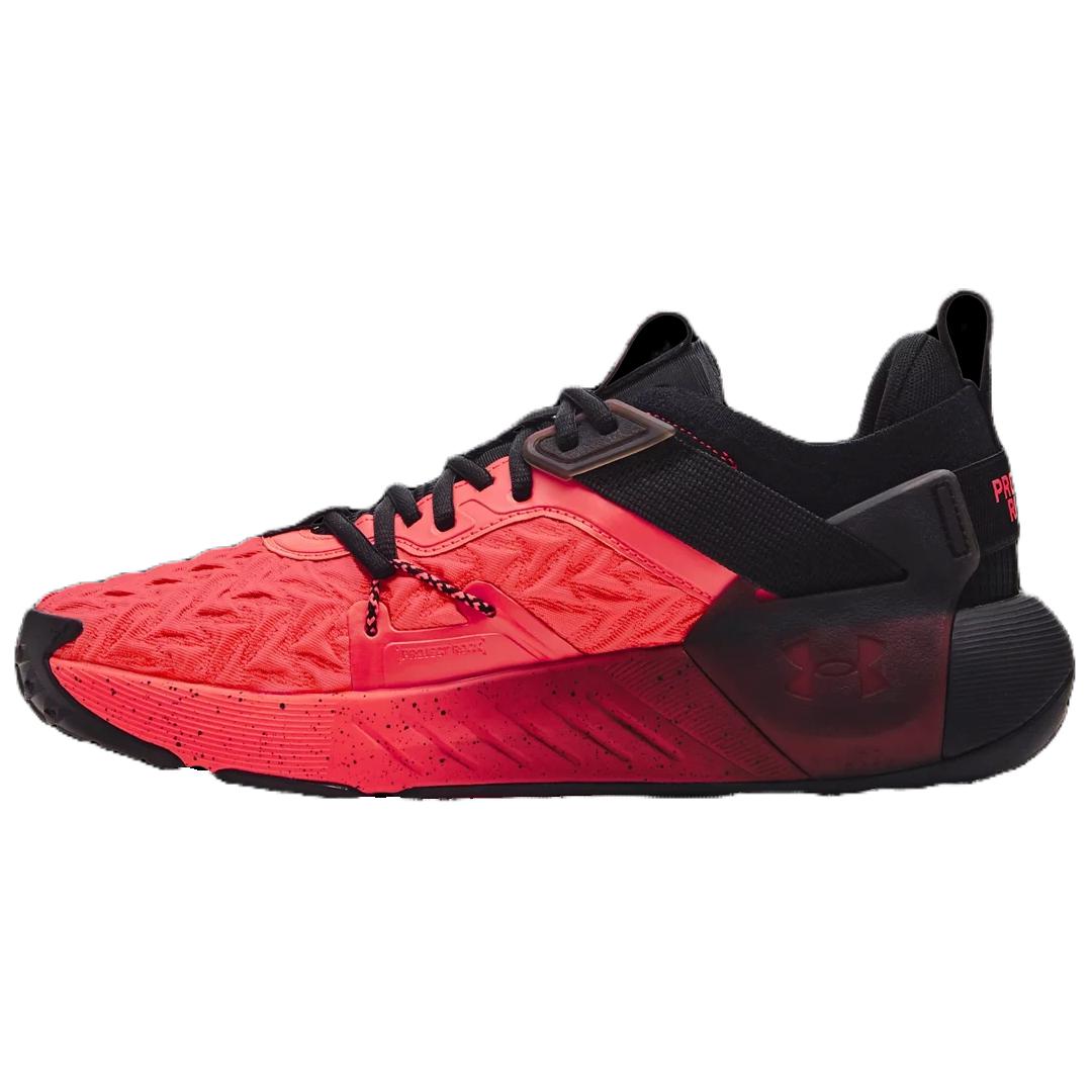 Under Armour Men s Project Rock 6  Phoenix Fire Black  Training Shoes 3026534-800 41