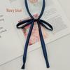 Japanese School Style Solid Color No-Tie Bow Tie for Women