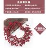 Artificial Red Berry Vine Decor Christmas Tree Home Wedding Photography Props PVC Fake Ivy Garland 100-200cm