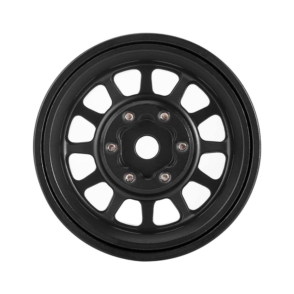 RC Car Upgrade Accessories Beadlock Rims 12-Spoke Wheels for 1/18 TRX4M 1/24 SCX24 Deadbolt- RC Crawler Beadlock Wheel