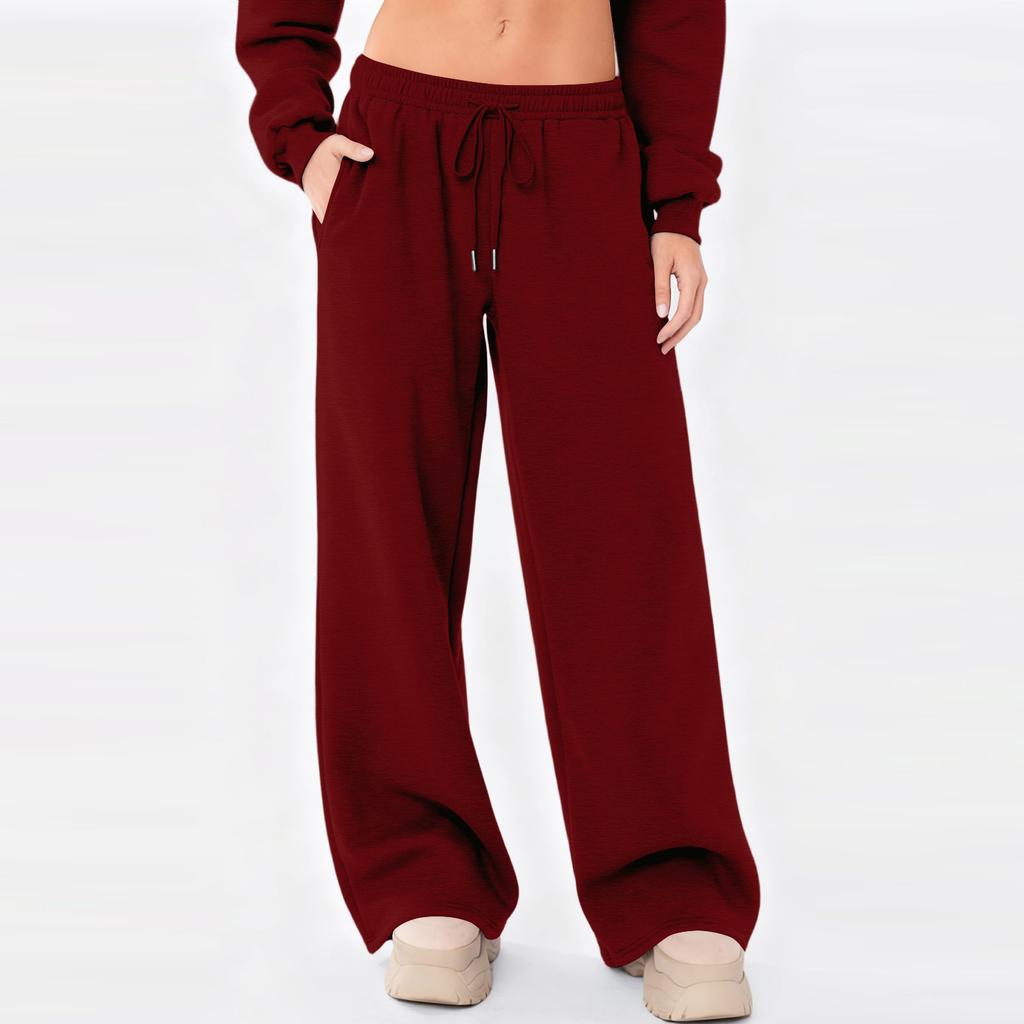 Sweatpants Women Wide Leg Sweatpants Women Lounge Pants Women Womens Sweatpants Loose Fit Drawstring Waist Casual Pants for Daily Wear