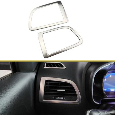 Pro Samsung QM6 2016 - 2022 pro Renault Koleos Auto Chromové nálepky na ozdobné rámečky výdechů klimatizace Pouzdro