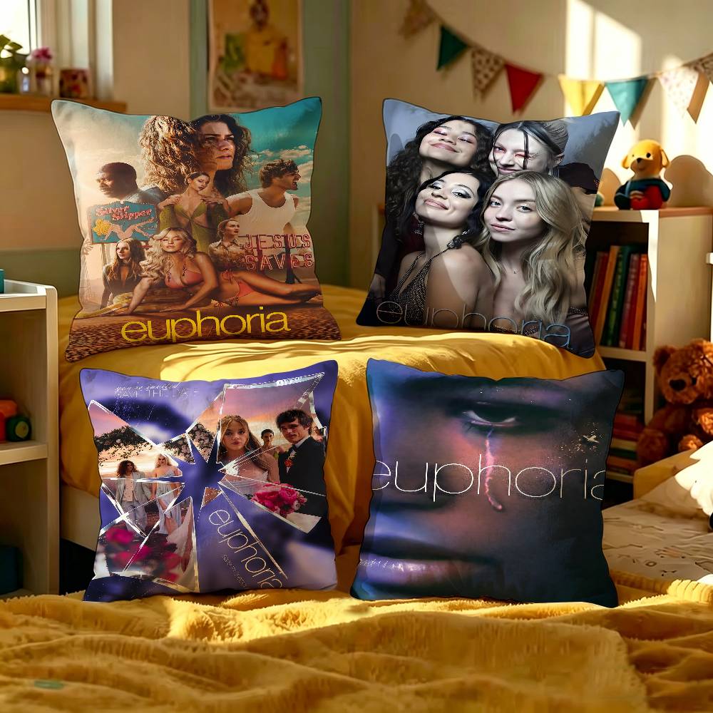 S-Surfs Up Movie Cushion Cover Inches Farmhouse Decor Home Throw Pillow Covers For Couch Decorations