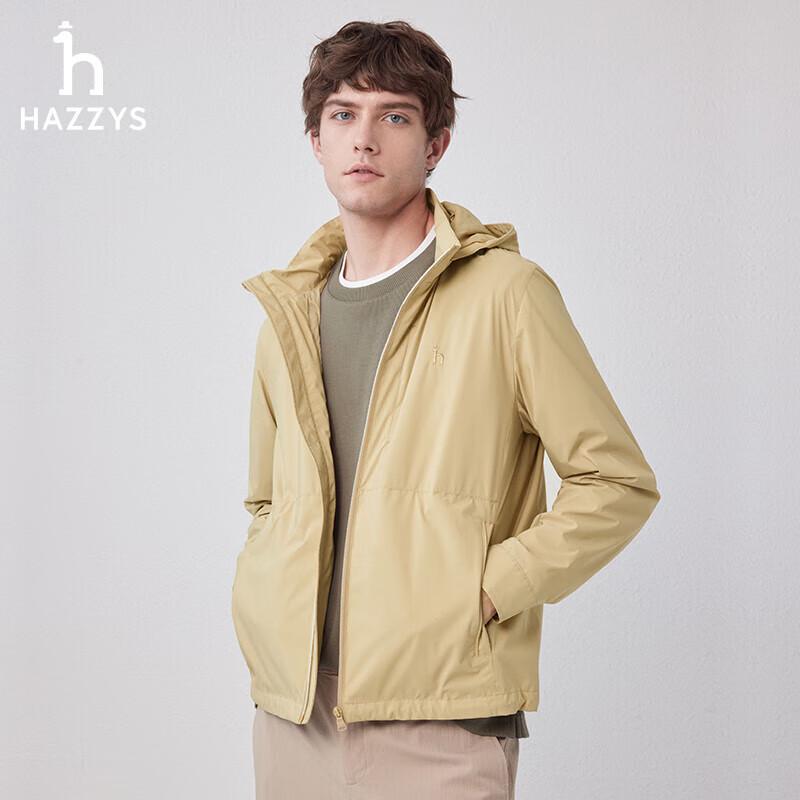 

HAZZYS Men s Windproof Water-Repellent Casual Jacket 180/100A50