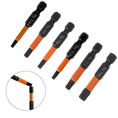 Screwdriver Bit T10-T40 1/4 Inch Hex Head Alloy Steel