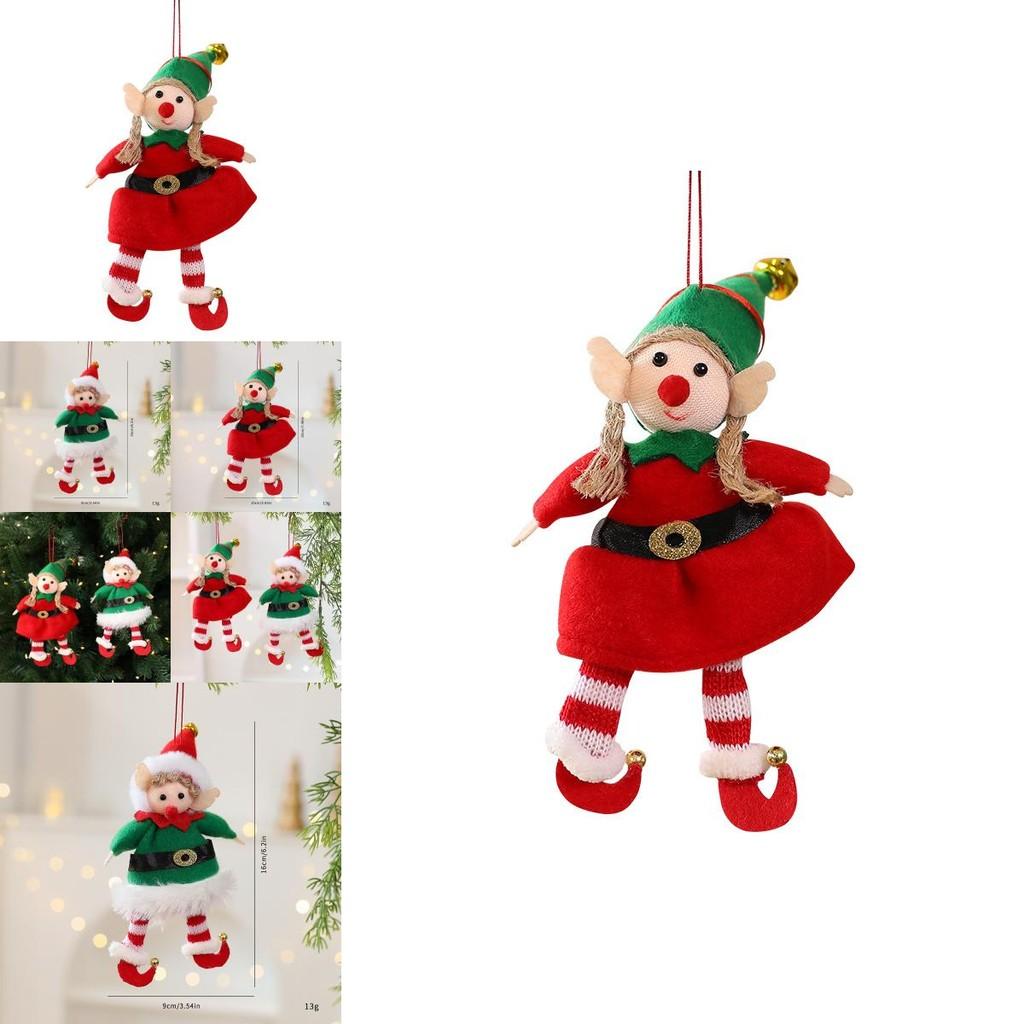 Holiday Elf Figurine Decoration With Soft Fabric For Christmas Tree Decor