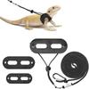 3 Pack Adjustable Bearded Dragon Leash Harness Set Escape-Proof Lizard Leash  Small Animal Pets