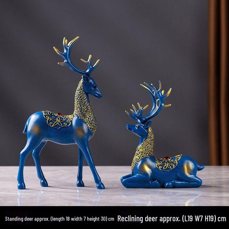 Creative Deer Ornament for Home Decor - Perfect for Living Room, Wine Cabinet, TV Stand, or Entryway Display