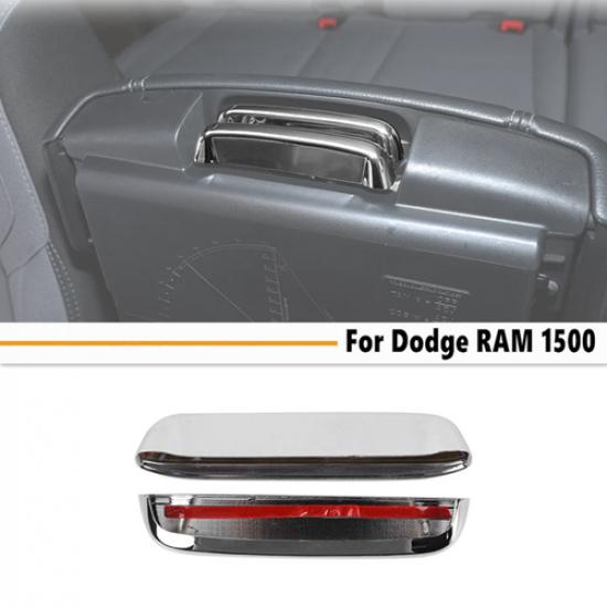 For Dodge Ram 1500 19-25 Chrome Interior Center Armrest Box Switch Cover Trim 2P