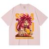 T-shirt unisex in cotone pesante 100% da 230 g/m² con stampa Dragon Ball V42 Goku SSJ4.
