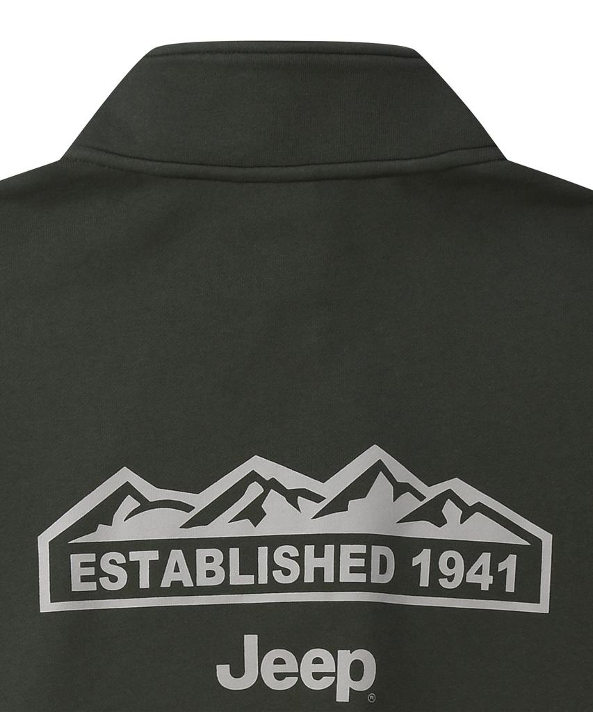 JEEP [360G] M-Logo Half-Zip Sweatshirt (Jr5Tsu838Gn)