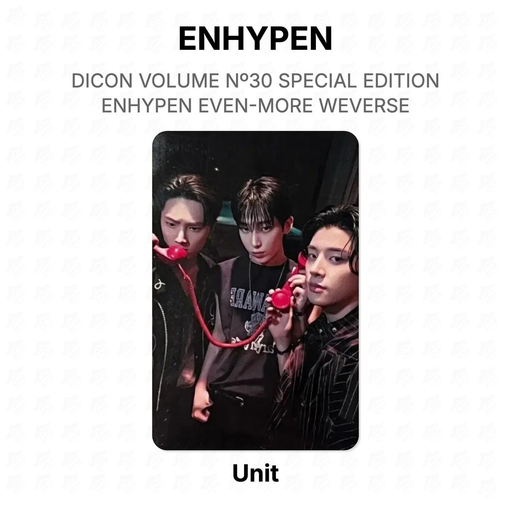 ENHYPEN DICON VOLUME No30 SPECIAL EDITION ENHYPEN EVEN-MORE WEVERSE Official Photocard