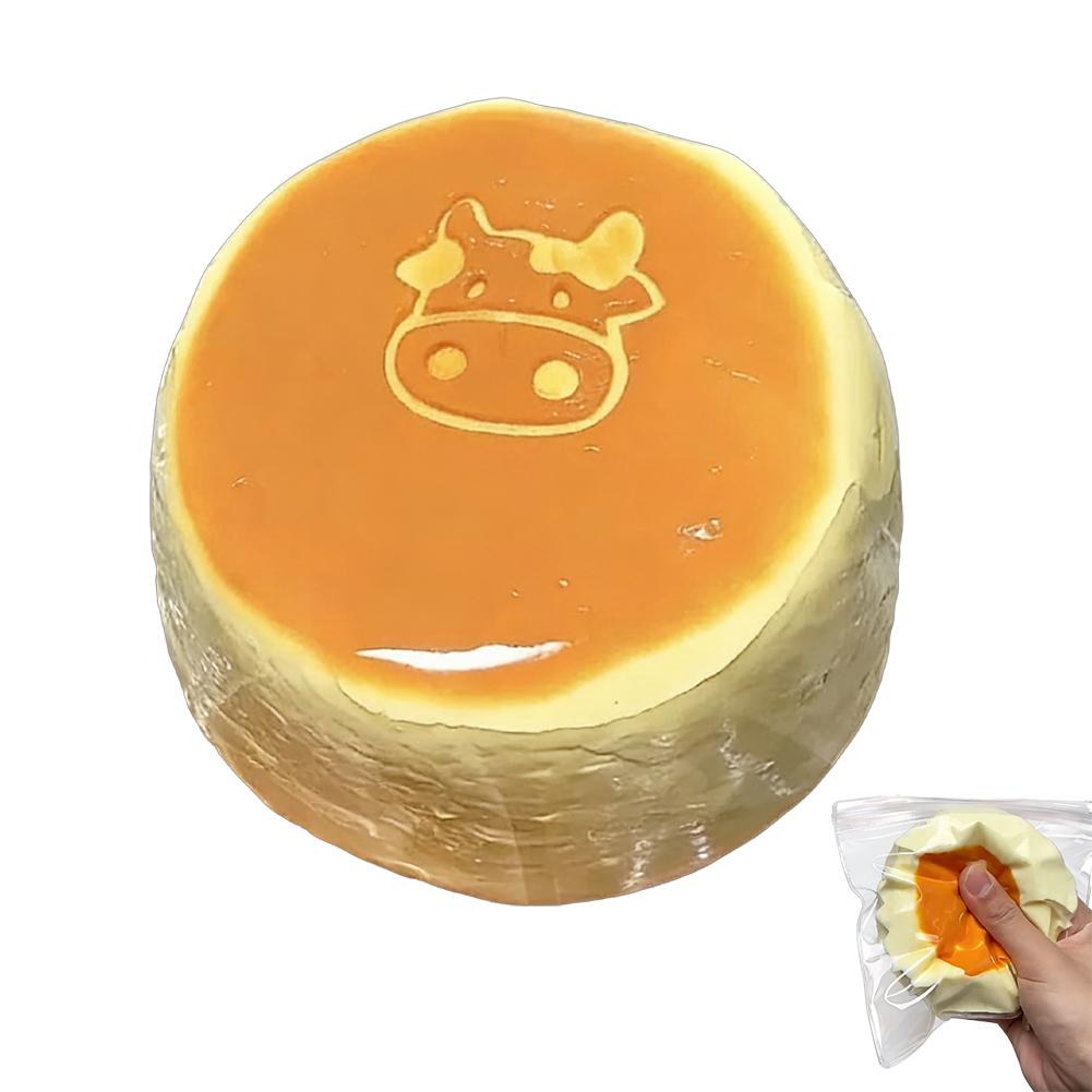 

Peach Milk Series Handmade Silicone Pinch And Slow Rebound Toy Gift Food Safety Silicone Pressure Ball жовтий