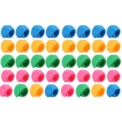 40 Stück Spulenhalter-Clips Silikon Bunte Spulenclips für Nähgarn-Zubehör