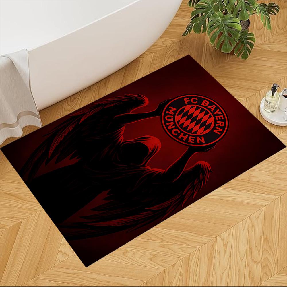 Bayern Munich Football Glory Cleanable Rug Soft Plush Non-slip Bottom Living Room Essential Fashionable Home Decor Housewarming Gift Idea