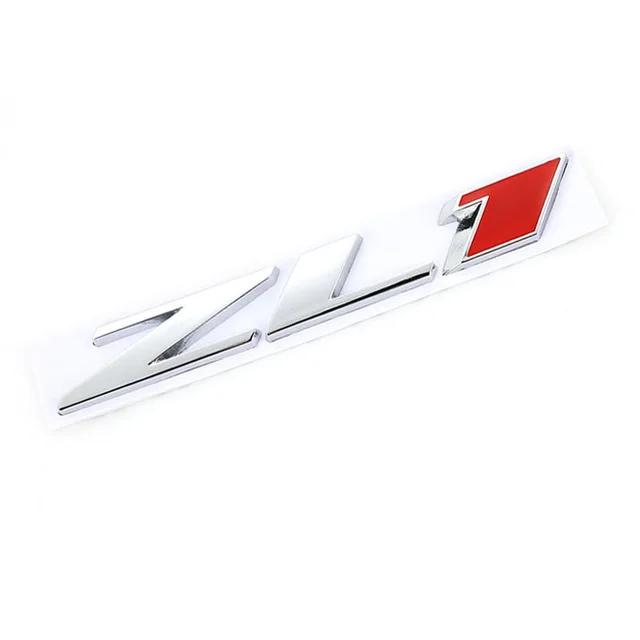 ZL1 Logo Car Rear Trunk Emblem Sticker for Chevrolet Camaro Cavalier Onix Cruze Aveo Silverado Side Decal Modified Decoration